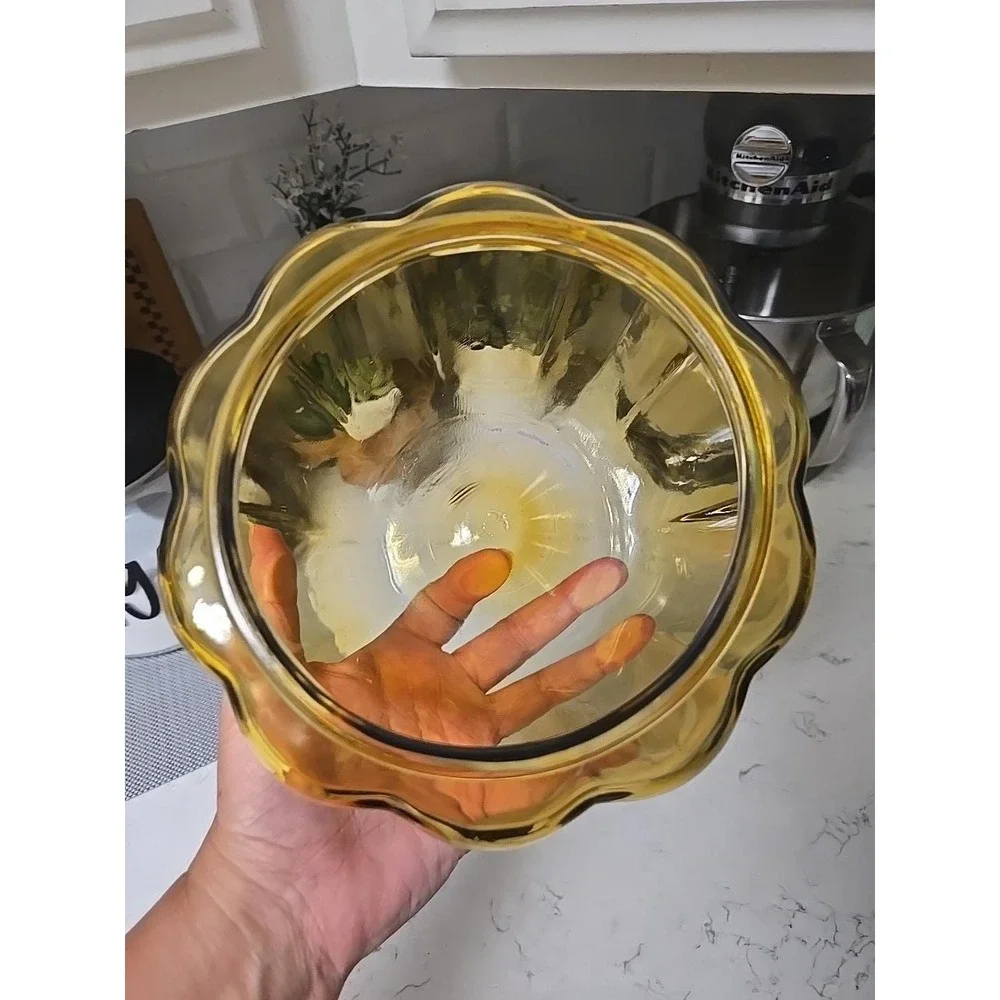 Vintage Anchor Hocking Amber Glass Pumpkin‎ Pantry Jar Cookies Candy  EUC
